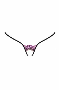 Lucky Cheeks: Luxury String Edition The Bridge Sexy String Ouvert Purple
